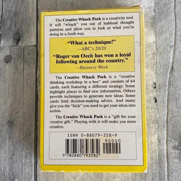 Roger von Oech's Creative Wack Pack (Sealed) - Picture 2 of 8